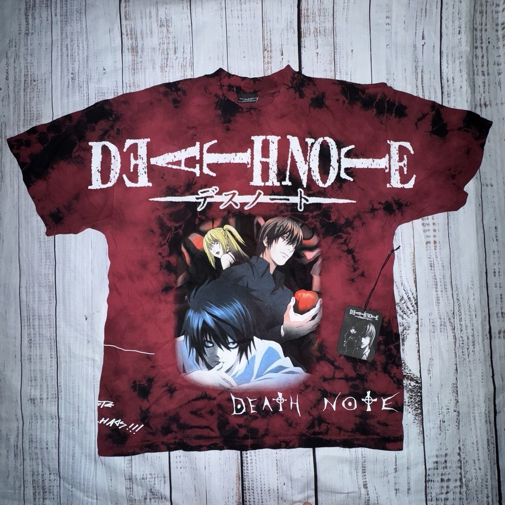 Civil Regime Death Note American Classic Oversized Lava Wash Tee Adult Large NWT